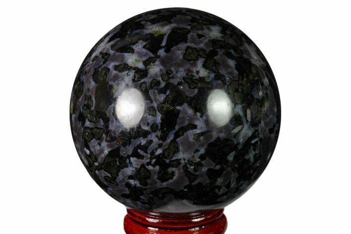 Polished, Indigo Gabbro Sphere - Madagascar #163320